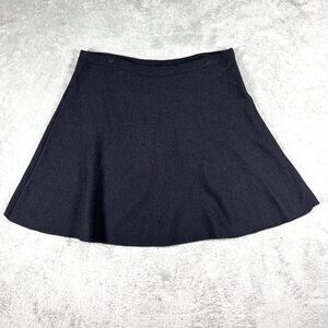Tahari Women’s Large Black Knit A-Line Skirt Pull On Stretch Workwear